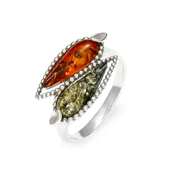 Baltic Amber 925 Sterling Silver Ring