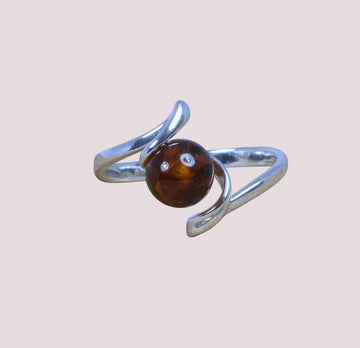 Baltic Amber 925 Sterling Silver Ring