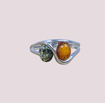 Baltic Amber 925 Sterling Silver Ring