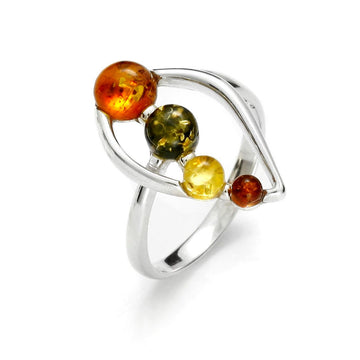 Baltic Amber 925 Sterling Silver Ring