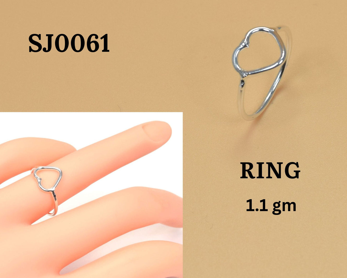 Silver Plain Heart Ring 925 Sterling Silver Designer Plain Band Jewelry ~ Silver Handmade Boho Ring ~ Unisex Ring ~ Gift For Christmas