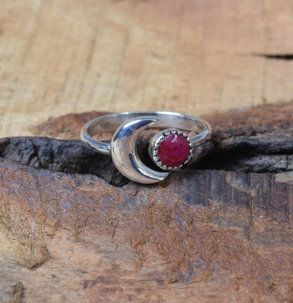 Red Ruby 925 Sterling Silver Ring