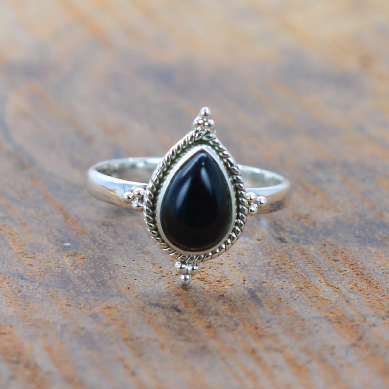 Kismet Black Onyx 925 Sterling Silver Ring