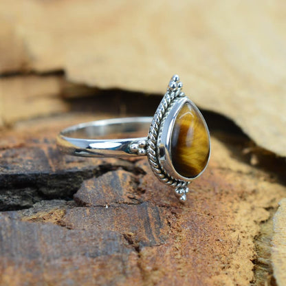 Kismet Tiger Eye 925 Sterling Silver Ring