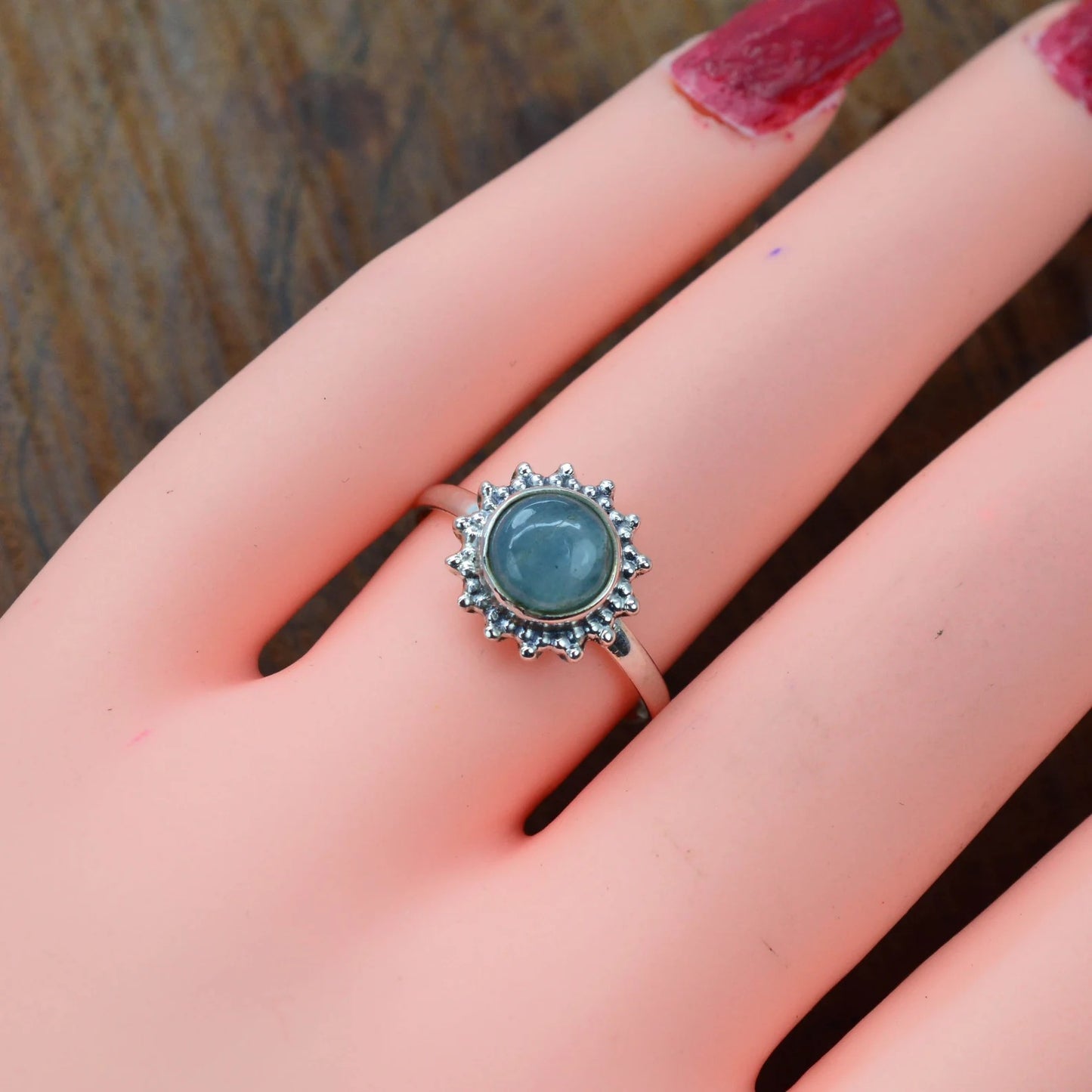 Aquamarine 925 Sterling Silver Ring