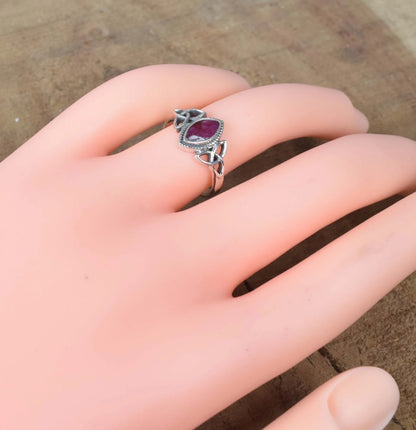 Red Ruby 925 Sterling Silver Ring