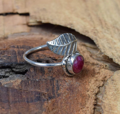 Red Ruby 925 Sterling Silver Ring