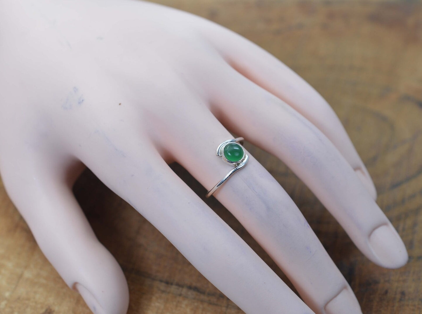 Green Onyx 925 Sterling Silver Ring