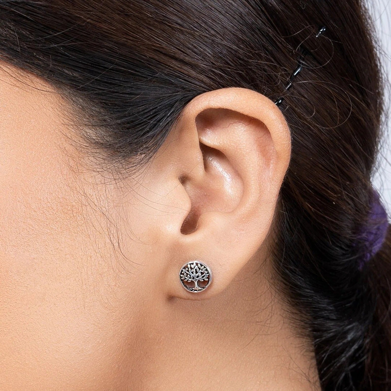 Tree Of Life Stud 925 Sterling Silver Stud