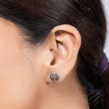 Tree Of Life Stud 925 Sterling Silver Stud