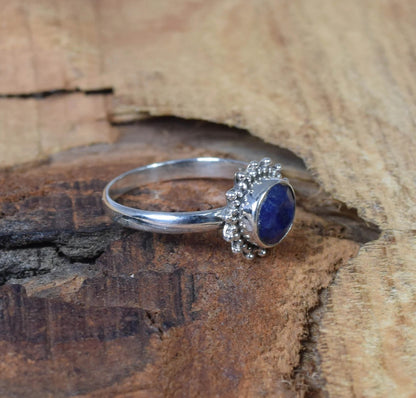 Blue Sapphire 925 Sterling Silver Ring