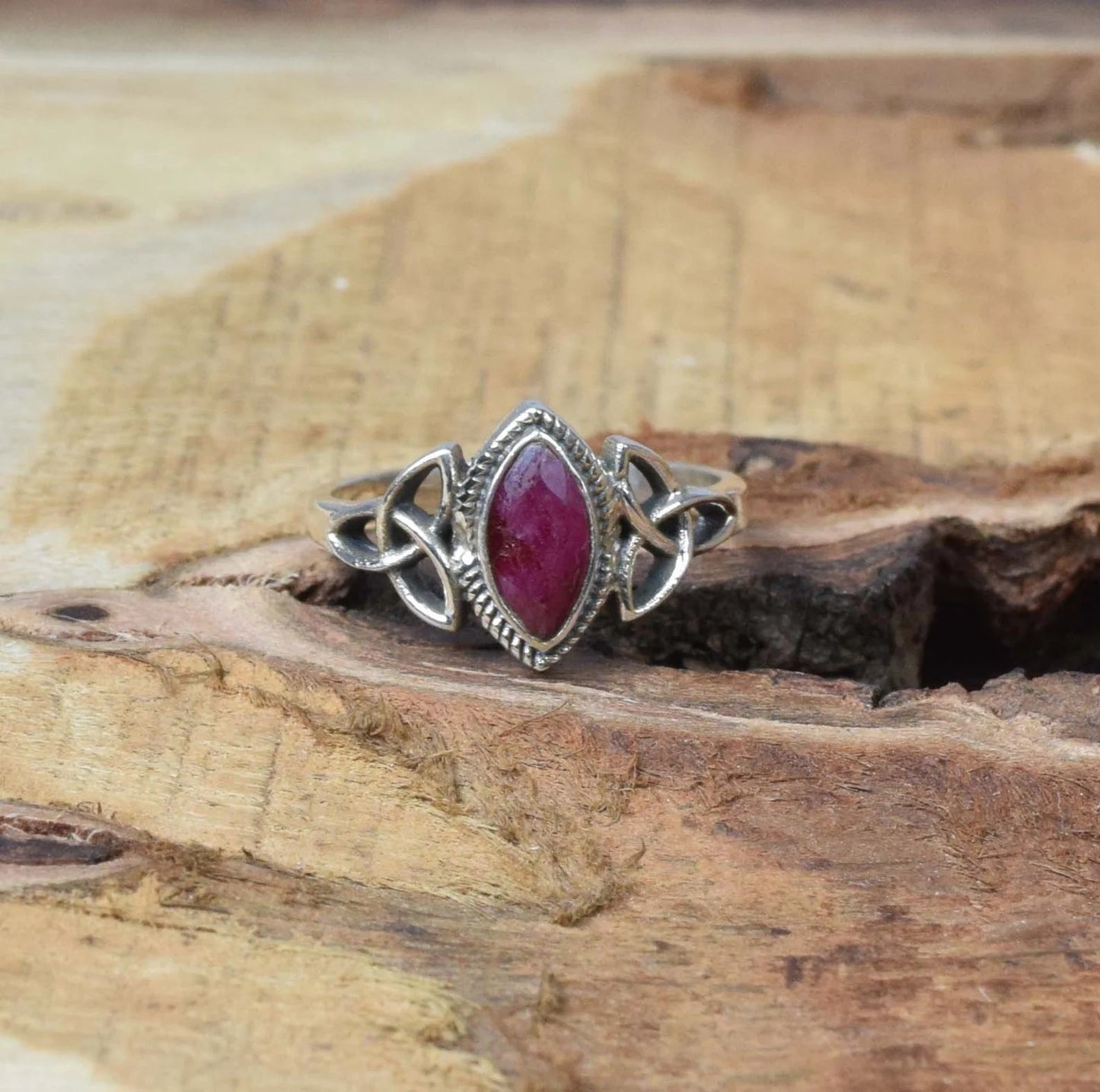 Red Ruby 925 Sterling Silver Ring