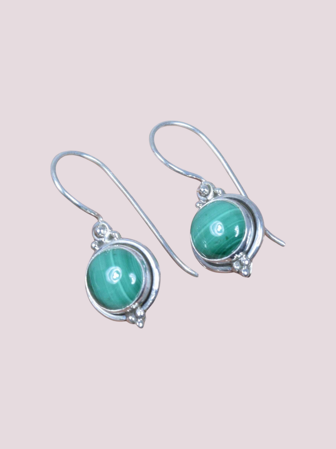 925 Sterling Silver Natural Gemstone Hook Earring