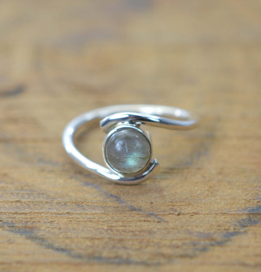 Labradorite 925 Sterling Silver Ring