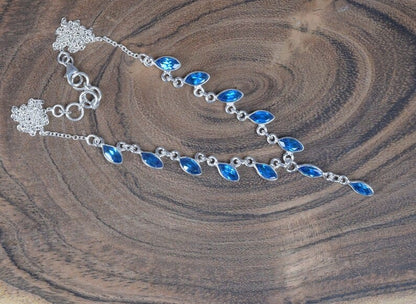 Blue Topaz 925 Sterling Silver Necklace