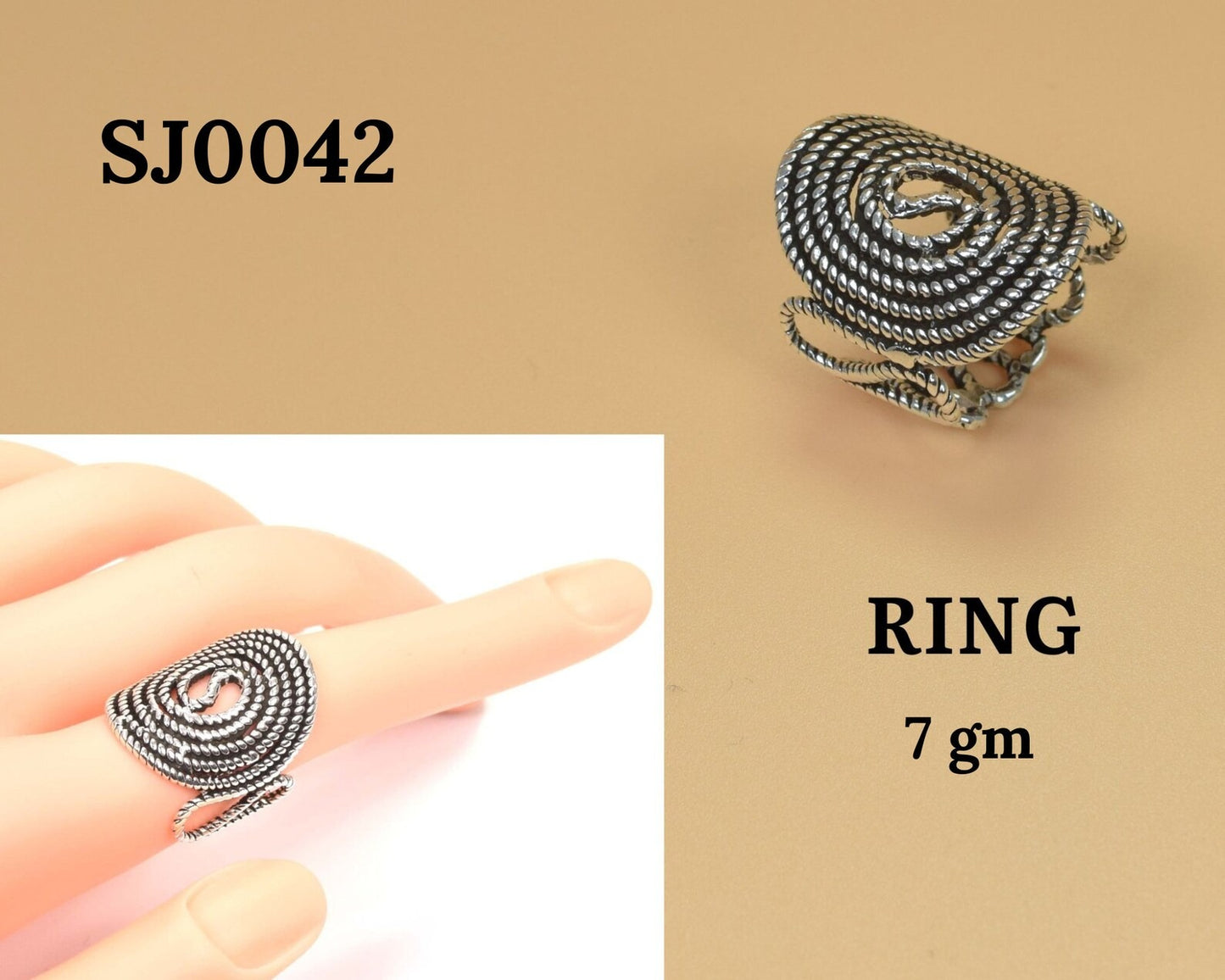 Silver Twist Ring 925 Sterling Silver Ring