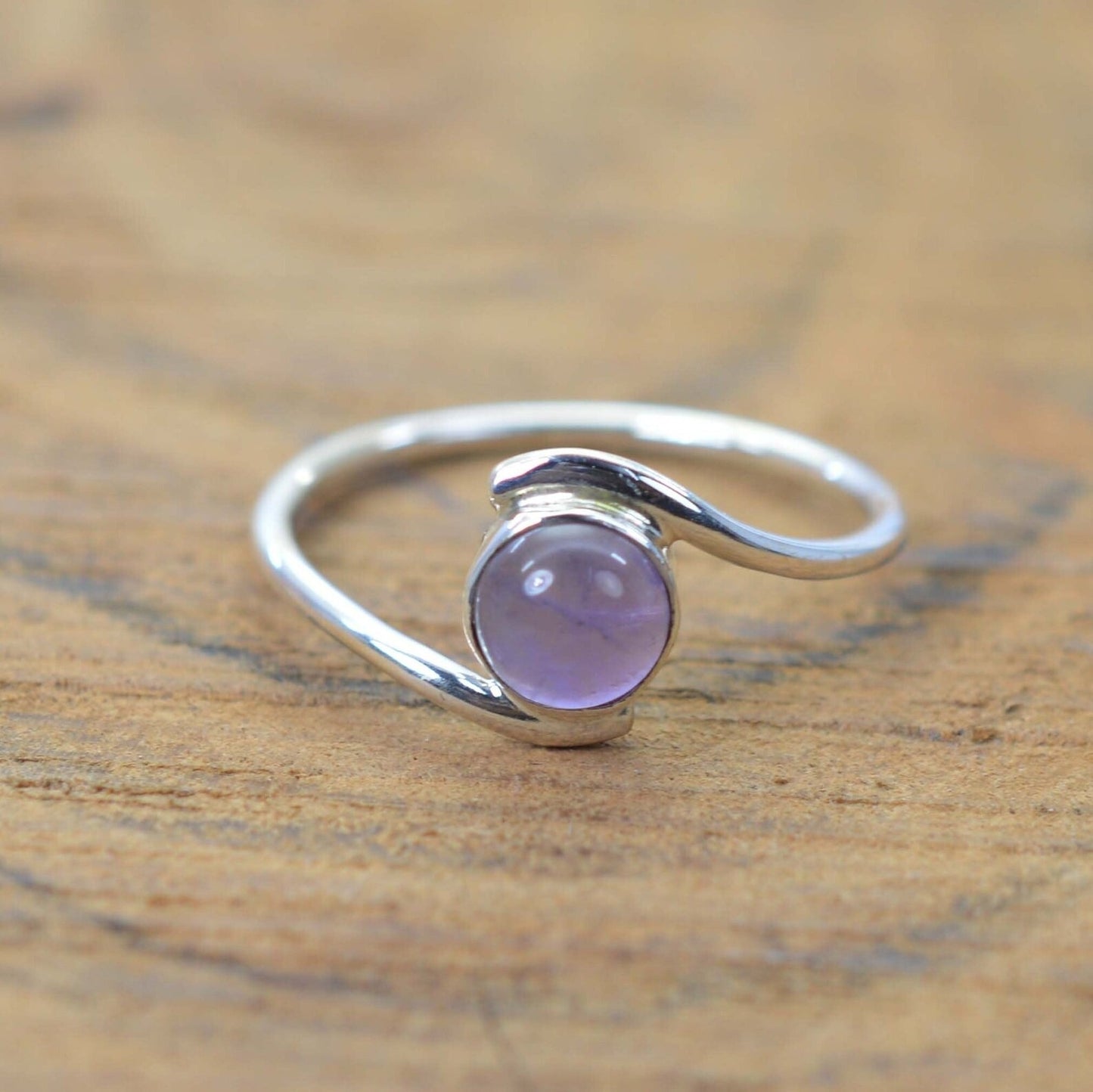 Purple Amethyst 925 Sterling Silver Ring