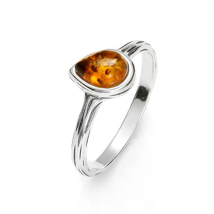 Baltic Amber 925 Sterling Silver Ring