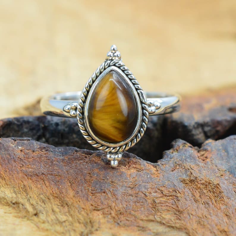 Kismet Tiger Eye 925 Sterling Silver Ring