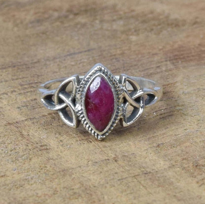 Red Ruby 925 Sterling Silver Ring