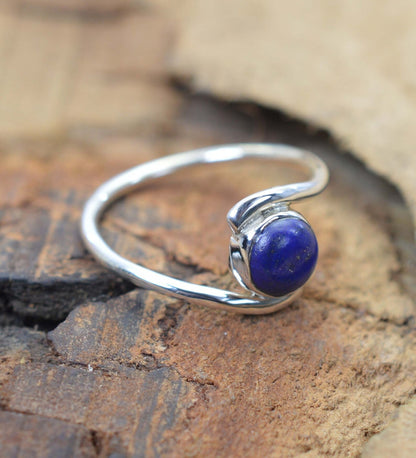 Blue Lapis Lazuli 925 Sterling Silver Ring