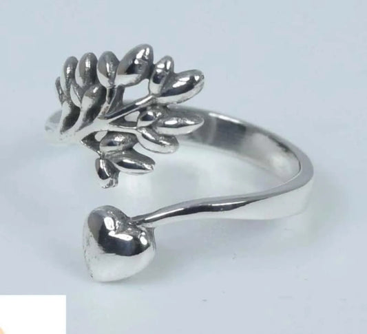 Silver Filigree Heart Ring 925 Sterling Silver Ring