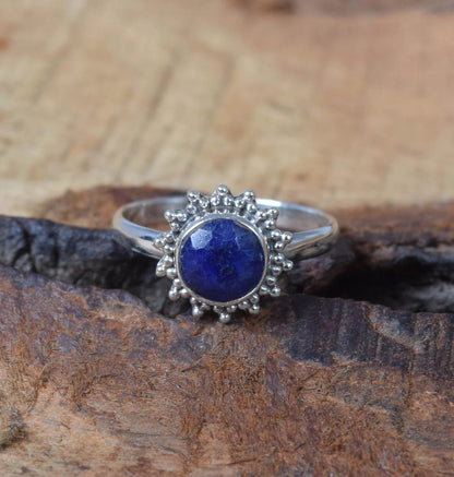 Blue Sapphire 925 Sterling Silver Ring