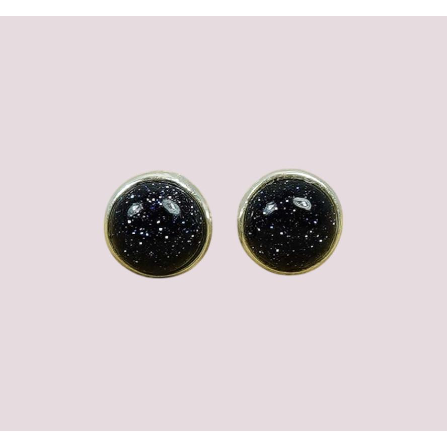 925 Sterling Silver Natural 6mm Round Gemstone Stud Earring
