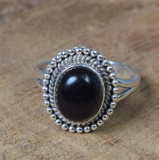 Black Onyx 925 Sterling Silver Ring