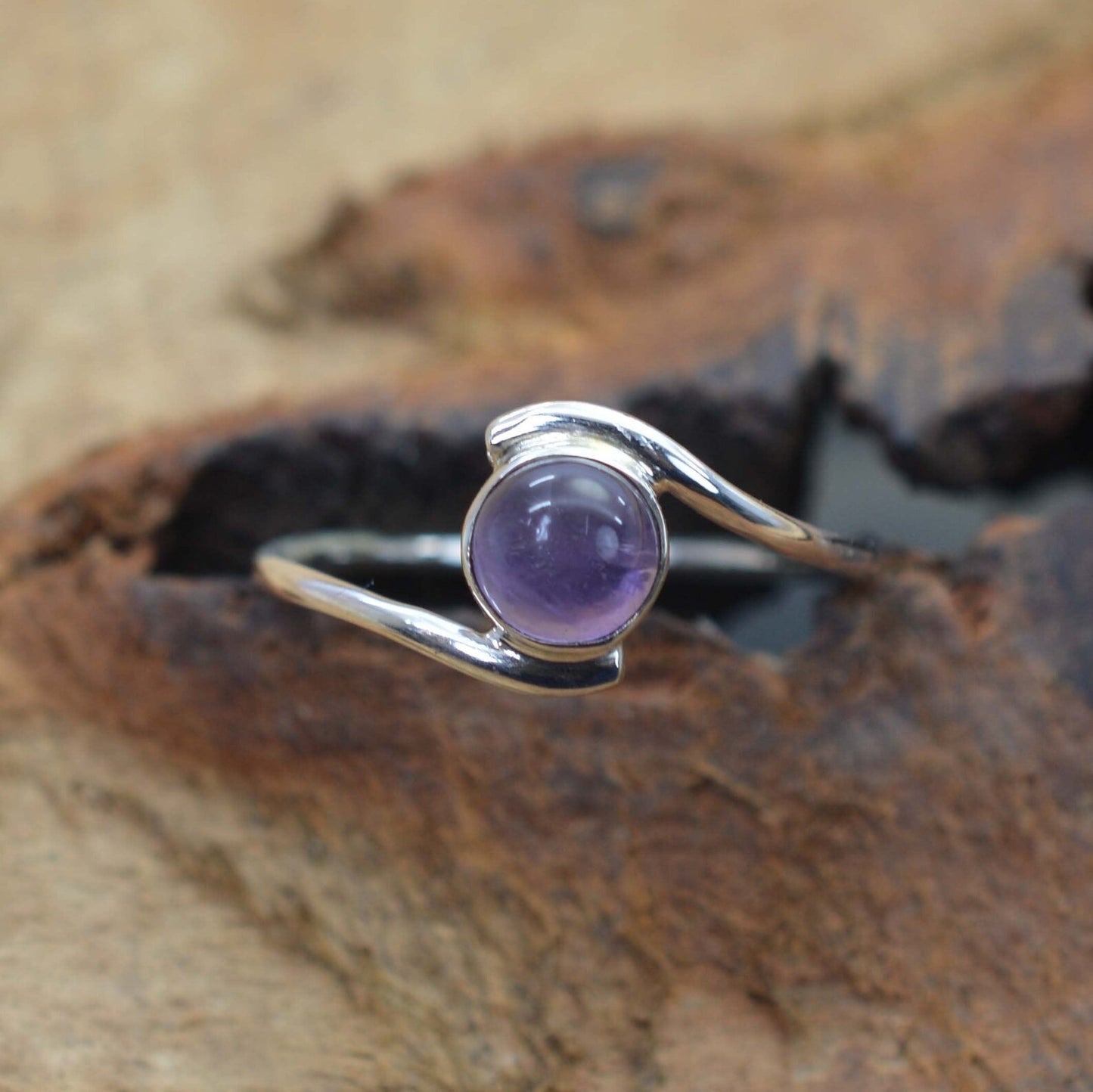 Purple Amethyst 925 Sterling Silver Ring