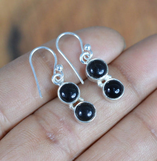 Black Onyx 925 Sterling Silver Earring