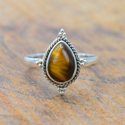 Kismet Tiger Eye 925 Sterling Silver Ring