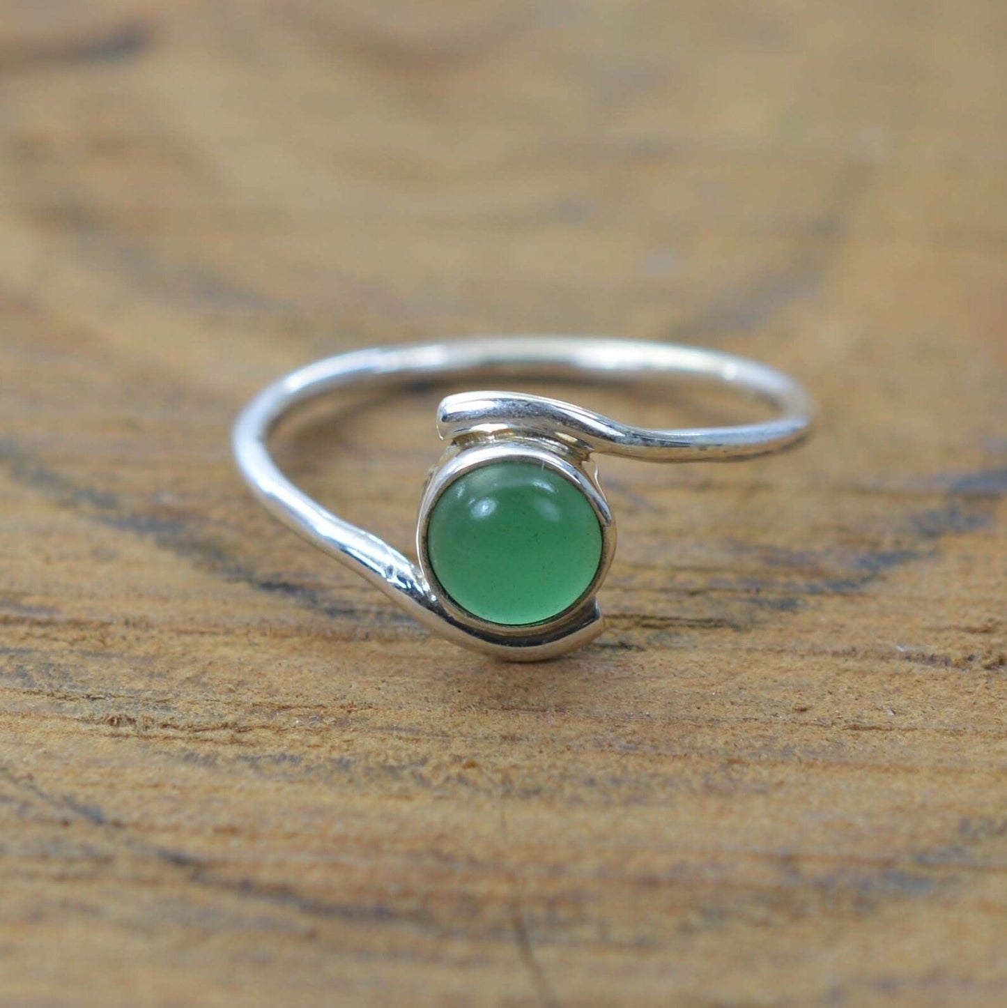 Green Onyx 925 Sterling Silver Ring