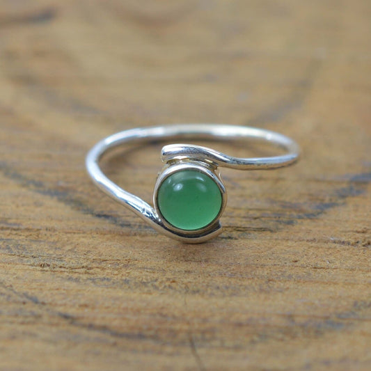 Green Onyx 925 Sterling Silver Ring