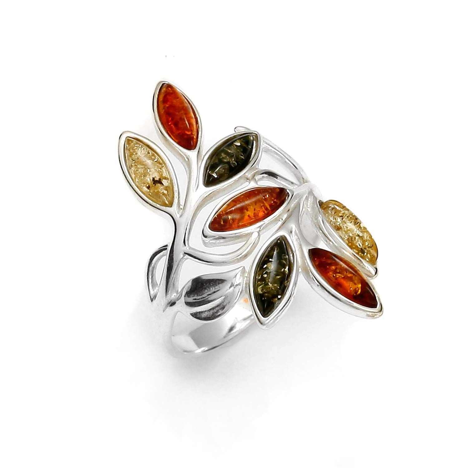 Baltic Amber 925 Sterling Silver Ring