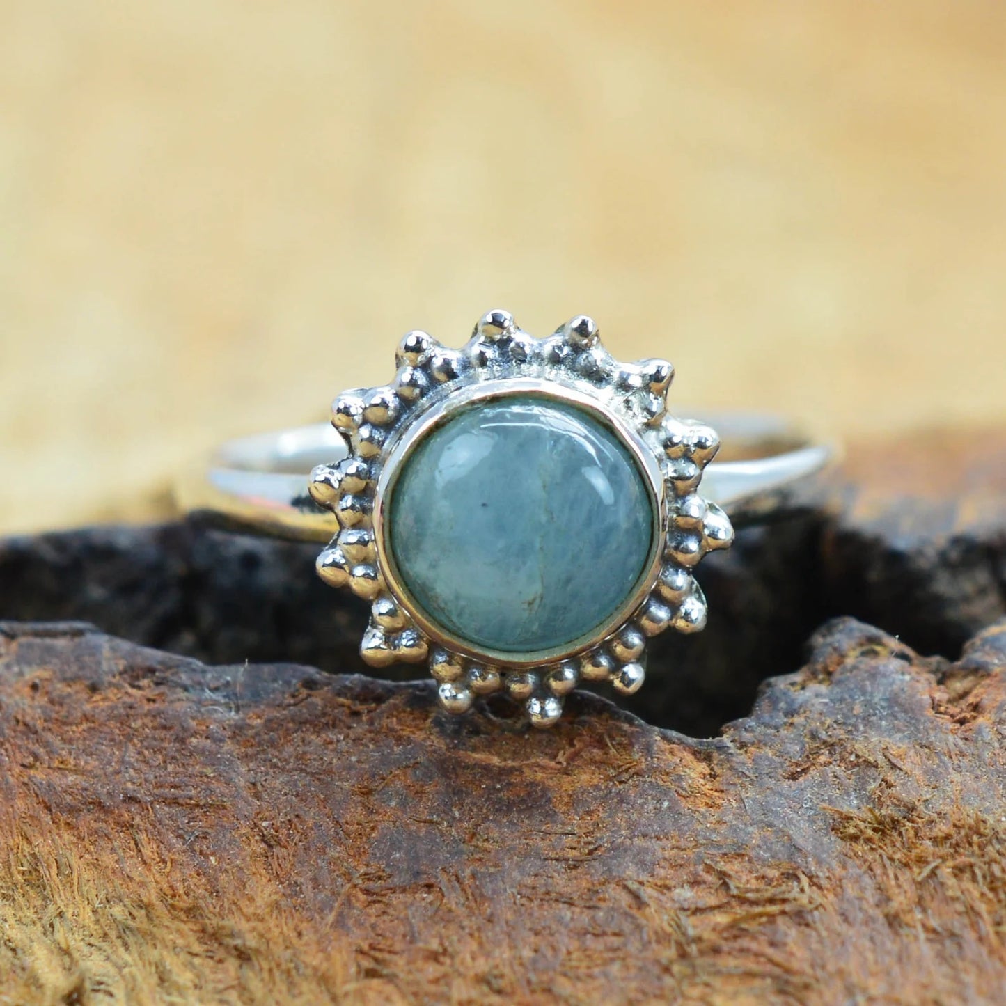 Aquamarine 925 Sterling Silver Ring