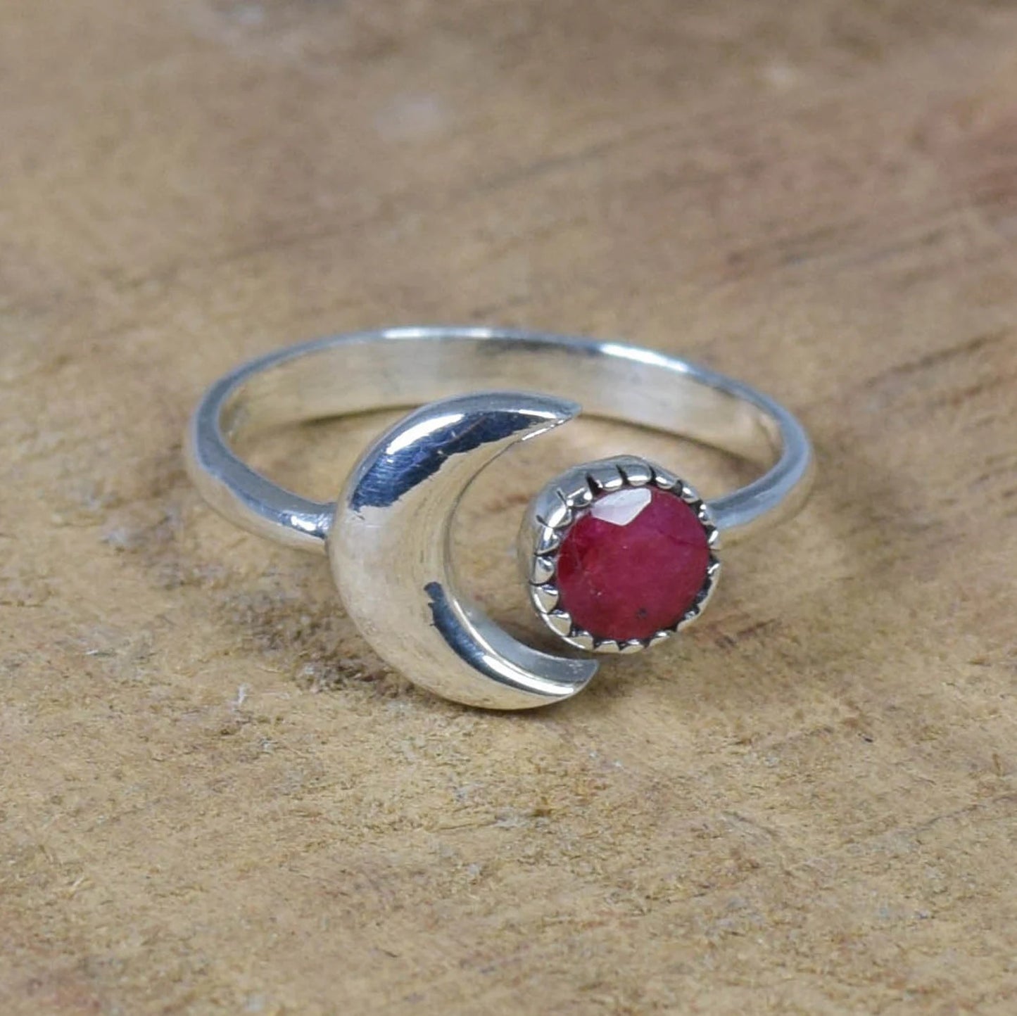 Red Ruby 925 Sterling Silver Ring