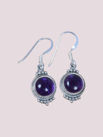 925 Sterling Silver Natural Gemstone Earring