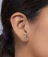 925 Sterling Silver Plain Slipper Stud Earring