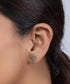 925 Sterling Silver Plain Multi Heart Stud Earring