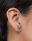 925 Sterling Silver Plain Feather Stud Earring