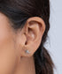 925 Sterling Silver Plain Bee Stud Earring