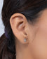 925 Sterling Silver Plain Owl Stud Earring