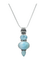 Blue Larimar 925 Sterling Silver Gemstone Necklace