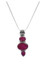 Red Ruby 925 Sterling Silver Gemstone Necklace