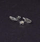 925 Sterling Silver Plain Feather Stud Earring