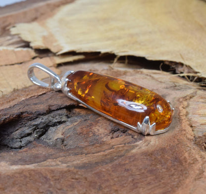 Baltic Amber 925 Sterling Silver Pendant