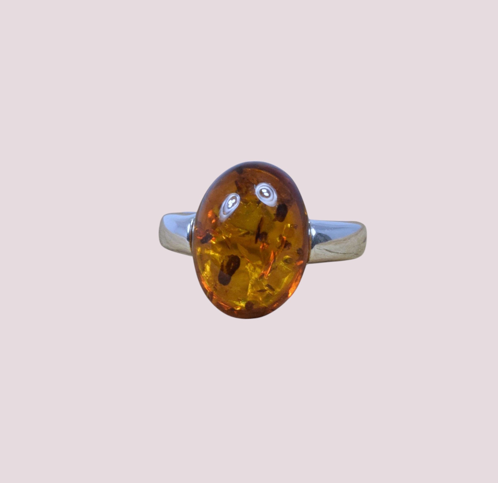 Baltic Amber 925 Sterling Silver Ring