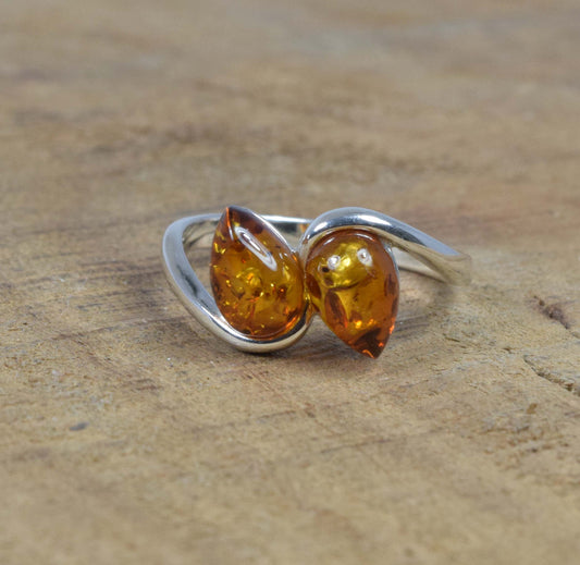 Baltic Amber 925 Sterling Silver Ring