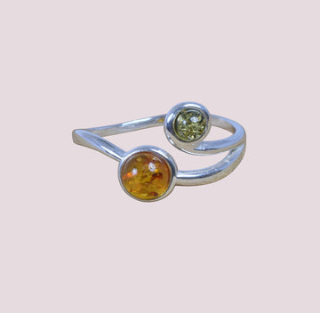 Baltic Amber 925 Sterling Silver Ring